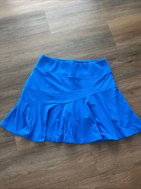 Blue Women's Athletic Skirt with Flared Hem